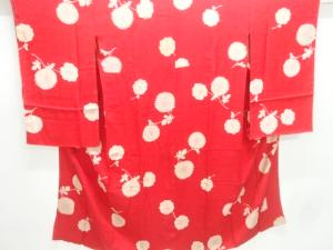 アンティーク　錦紗菊模様長襦袢